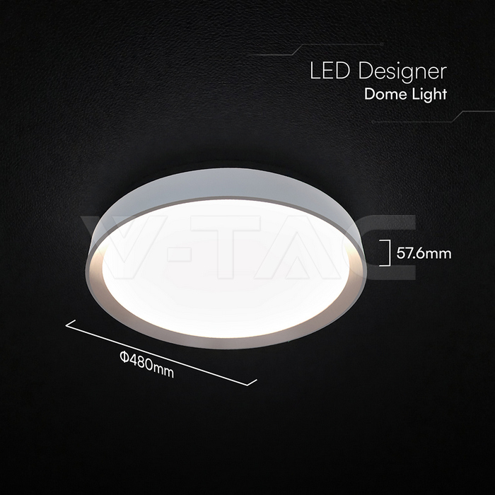 LED Designer Domelight 30W/60W/30W Remote Contron 3in1 Dimmable Coffee Cover img 6