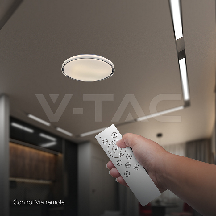 LED Designer Domelight 30W/60W/30W Remote Contron 3in1 Dimmable Black Cover img 4