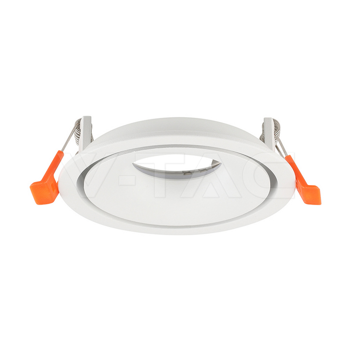 GU10 Fitting Aluminum Round White