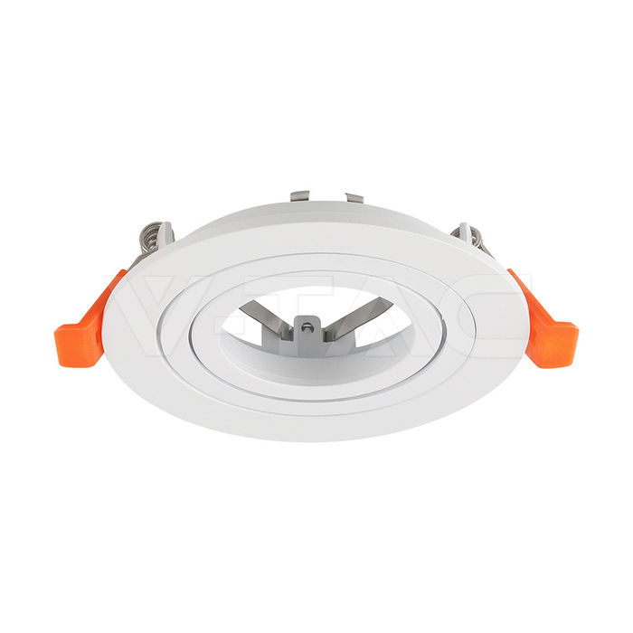 GU10 Fitting Aluminum Round White