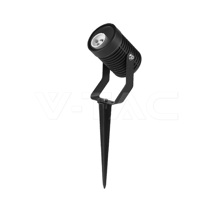 Garden Spike Aluminium GU10 Black Body