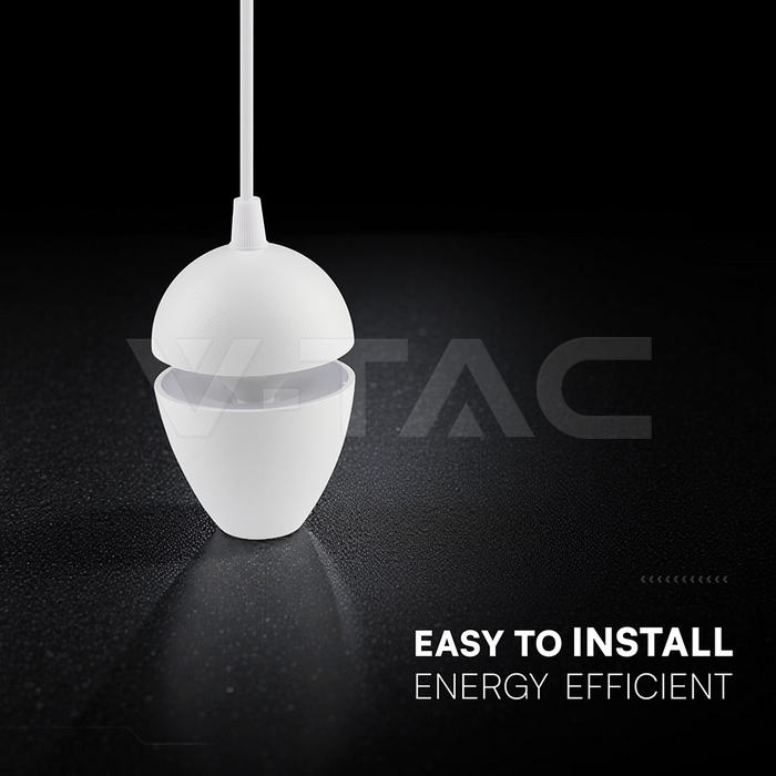 9W LED Surface Pendant Light Aluminum White Body img 2