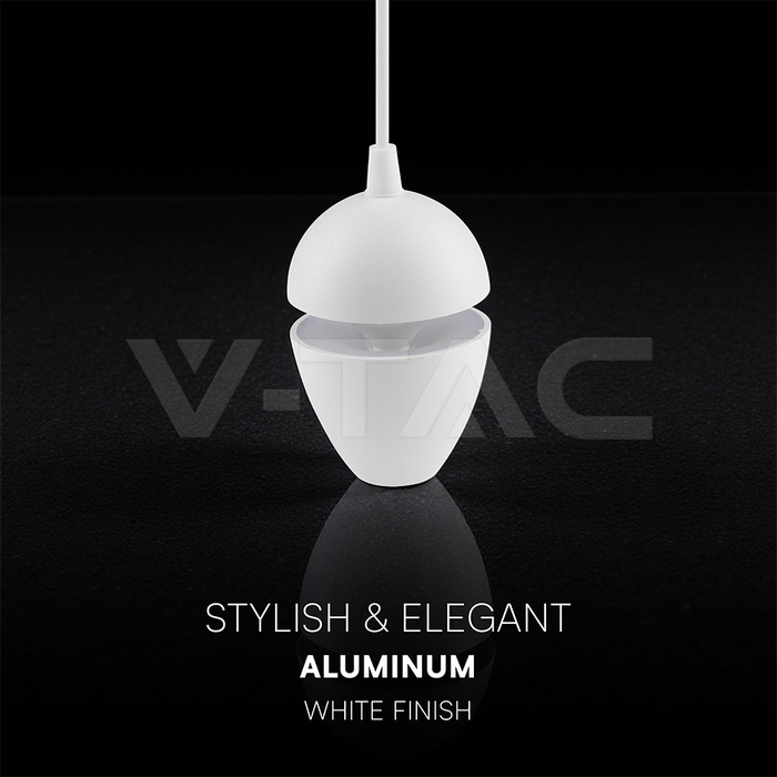 9W LED Surface Pendant Light Aluminum White Body img 3