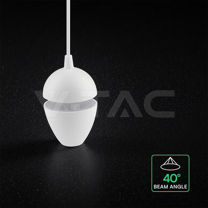 9W LED Surface Pendant Light Aluminum White Body img 4