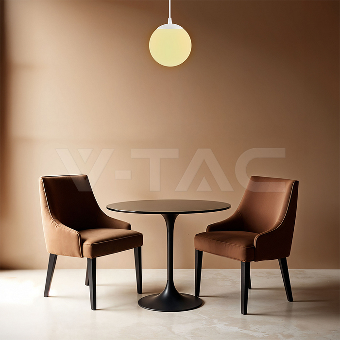 12W LED Surface Pendant Light Aluminum+Iron White Body img 6