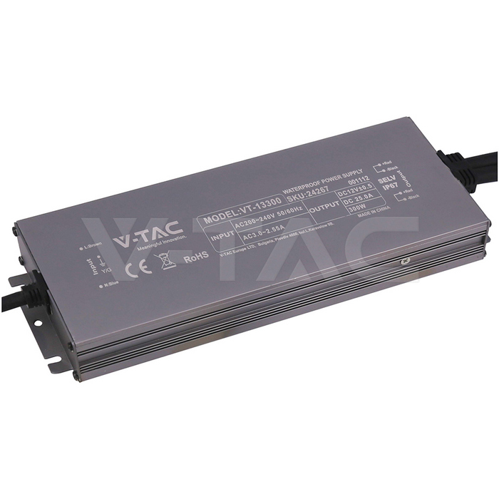 Power Supply - 300W 24V 12.5A IP67
