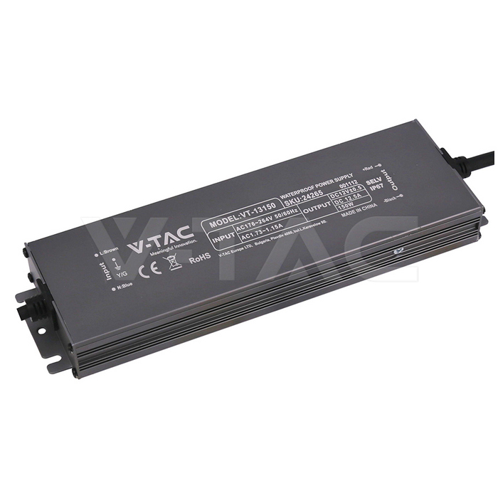 Power Supply - 150W 12V 12.5A IP67