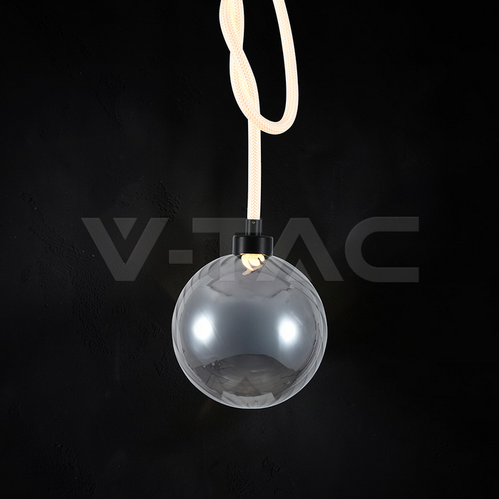 20W LED Decorative Hanging Lamp D:230 Smoky+White 3000K img 1