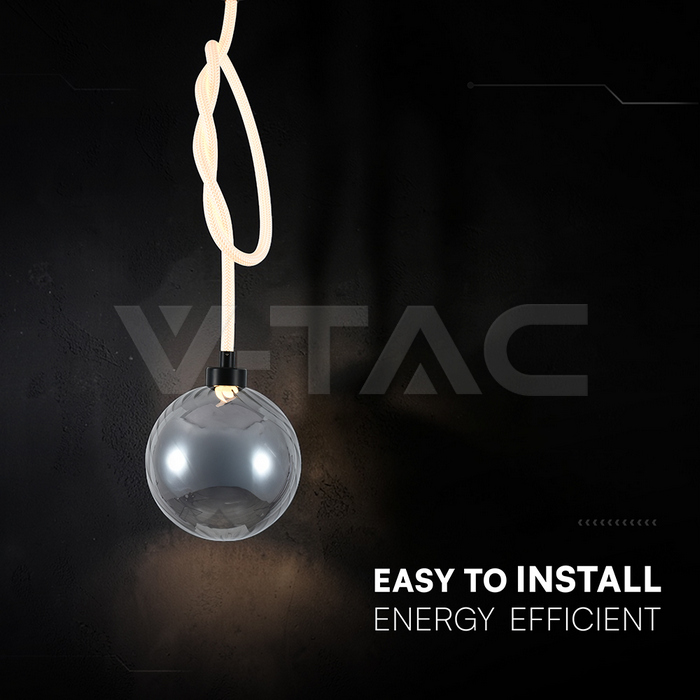 20W LED Decorative Hanging Lamp D:230 Smoky+White 3000K img 2