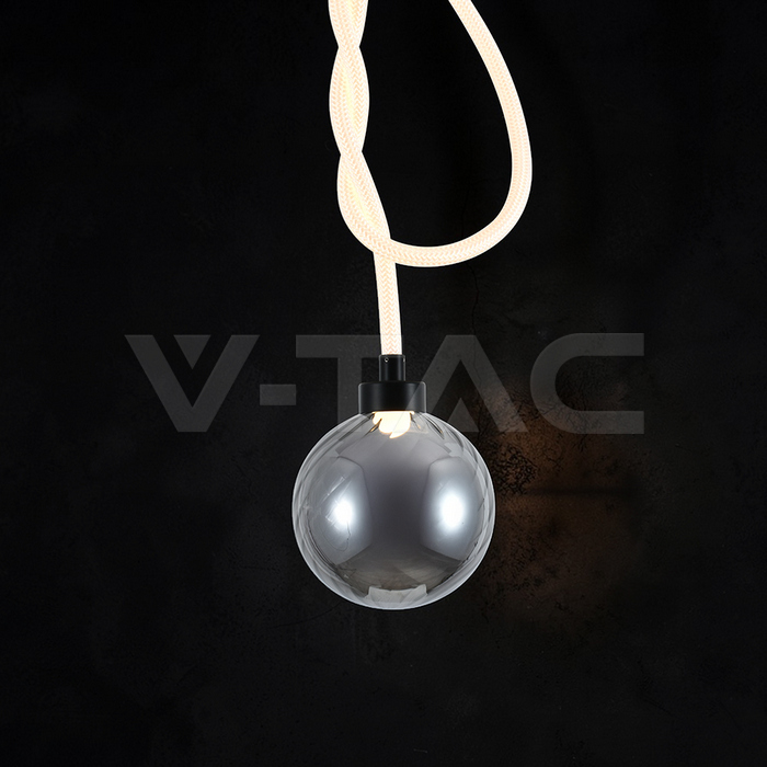 20W LED Decorative Hanging Lamp D:180 Smoky+White 3000K img 1