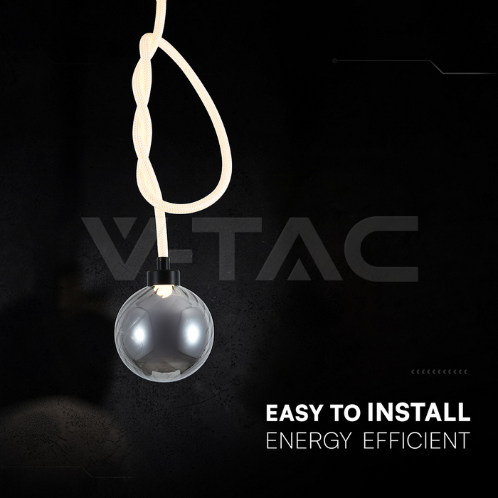 20W LED Decorative Hanging Lamp D:180 Smoky+White 3000K img 2