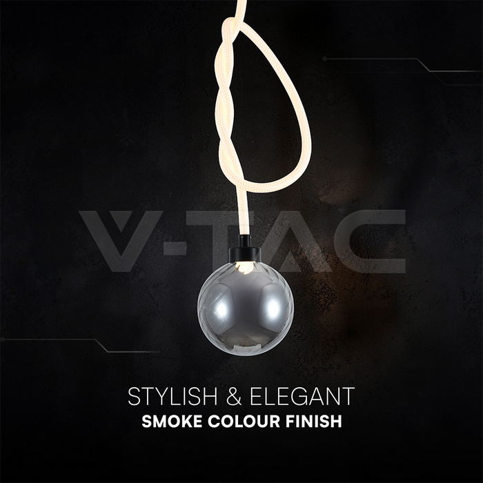 20W LED Decorative Hanging Lamp D:180 Smoky+White 3000K img 3