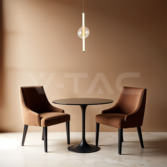 8W LED Decorative Hanging Light D150-H510 Gold+Amber+White 3000K img 6