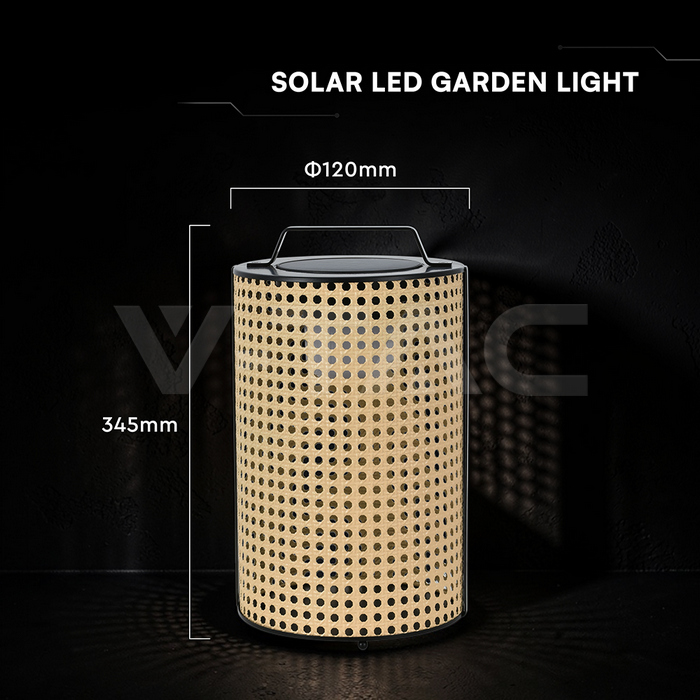 1.2W LED Solar Lamp With Lithium Battery (20*20*34cm) 2800K-3200K img 6