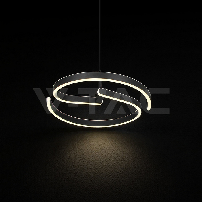 25W LED Decorative Hanging Light 3IN1 Sandy Black img 1