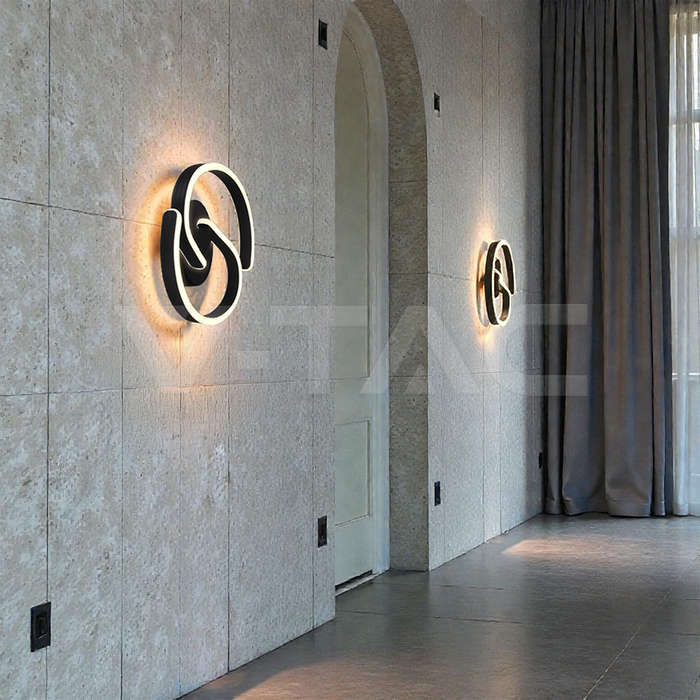 22W LED Decorative Wall Light 3IN1 Sandy Black img 6