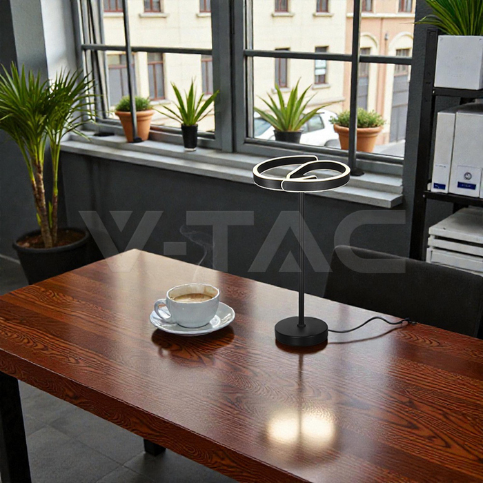 25W LED Decorative Table Lamp (D150mm*H25mm) 3IN1 Sandy Black img 4