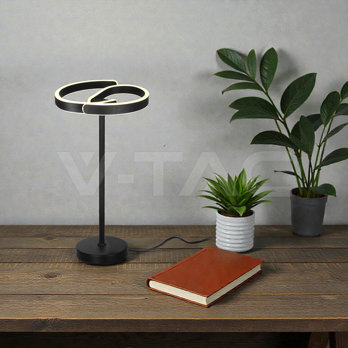 25W LED Decorative Table Lamp (D150mm*H25mm) 3IN1 Sandy Black img 5