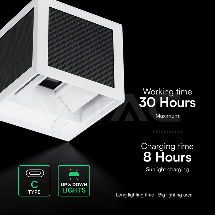 2.25W LED Solar Wall Light 3in1 White Body IP65 PIR Sensor img 7