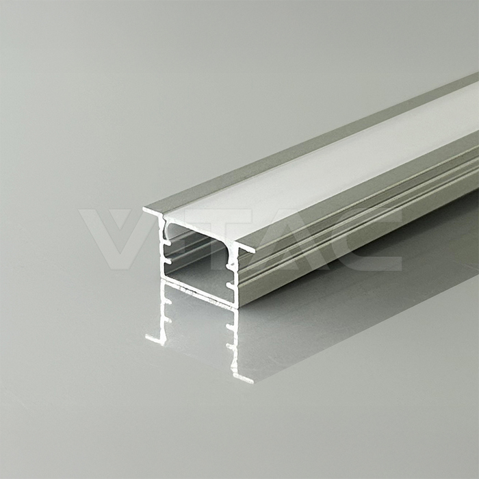 LED Strip Mounting Kit With Diffuser Recessed 2000*15*10mm