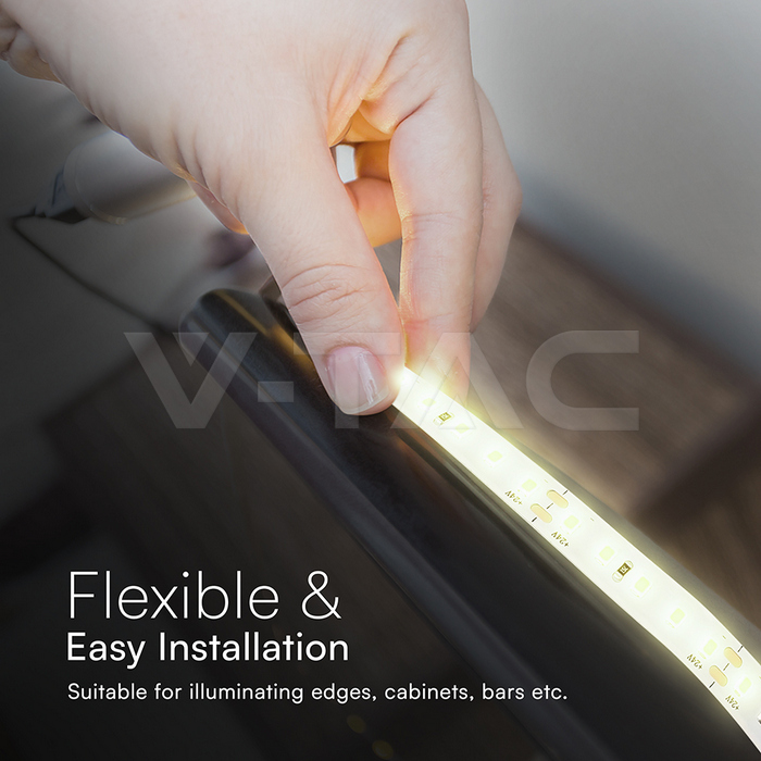 LED Strip SMD2835 - 120 LEDs 4000K IP20 8W/M 20M Roll img 4