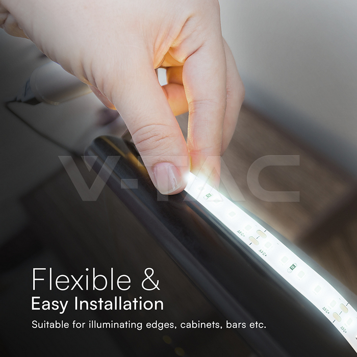 LED Strip SMD2835 - 120 LEDs 6500K IP20 8W/M 20M Roll img 4