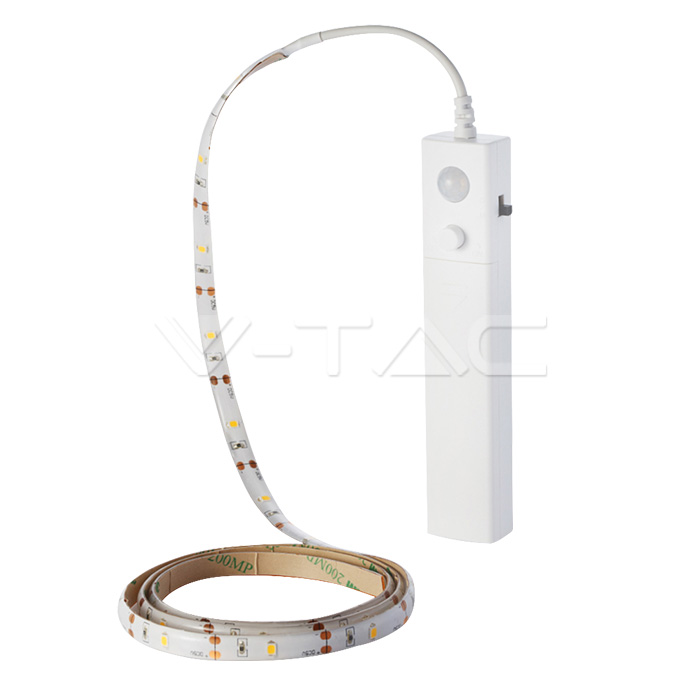 2.4W LED Striscia 2835 Sensore a movimento 1m. 4000K