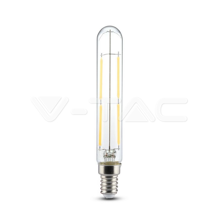 LED Lampadina 4W E14 T20 Filamento Clear Glass 6000K