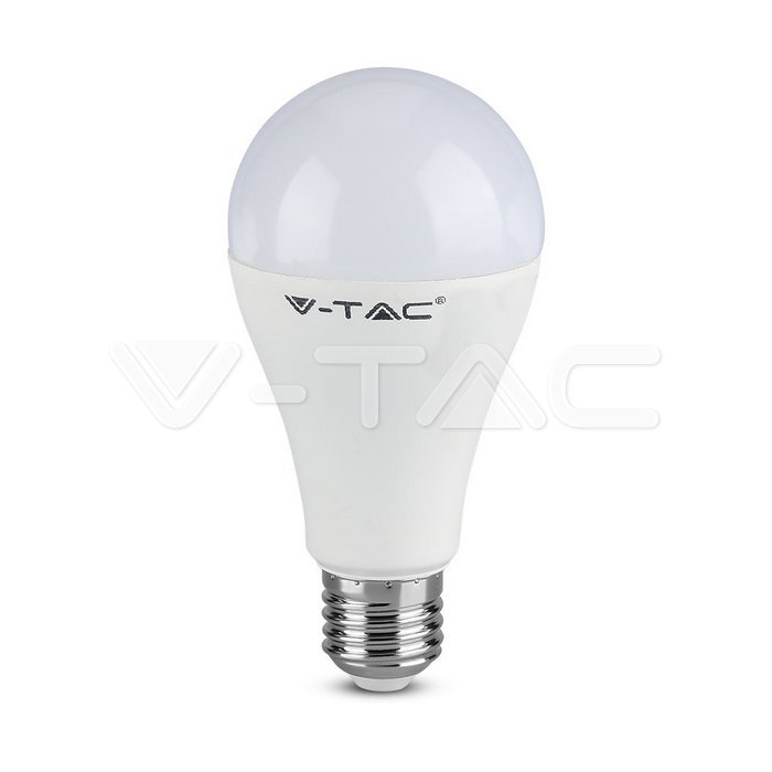 LED Lampadina - 15W A65 E27 Plastica Bulb 4000K 160 lm/W