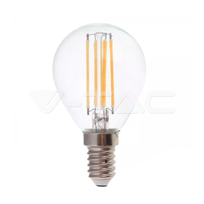 LED Bulb - 6W Filamen E14 P45 Clear Cover 