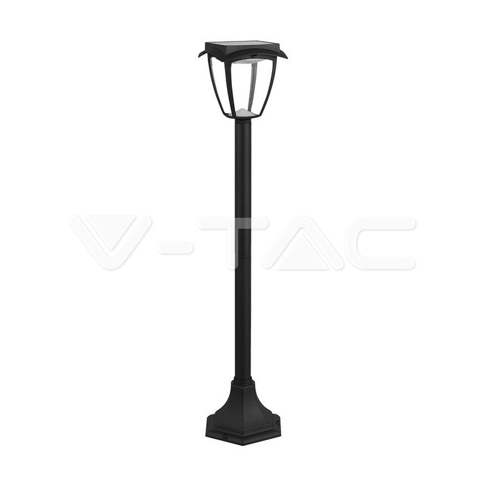 2W LED Solar Stand Lawn Black Body 3000K 6000K