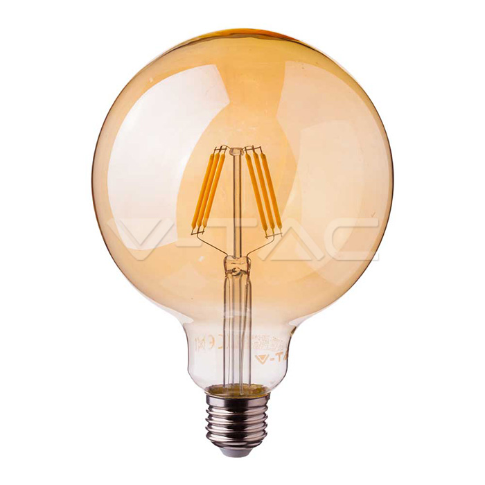 LED Lampadina SAMSUNG Chip Filamento 6W E27 G95 Amber Cover 2200K