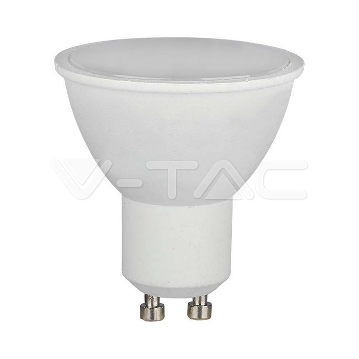 LED Spotlight - 5.5W GU10 Plastic Milky Cover RGB + 4000K