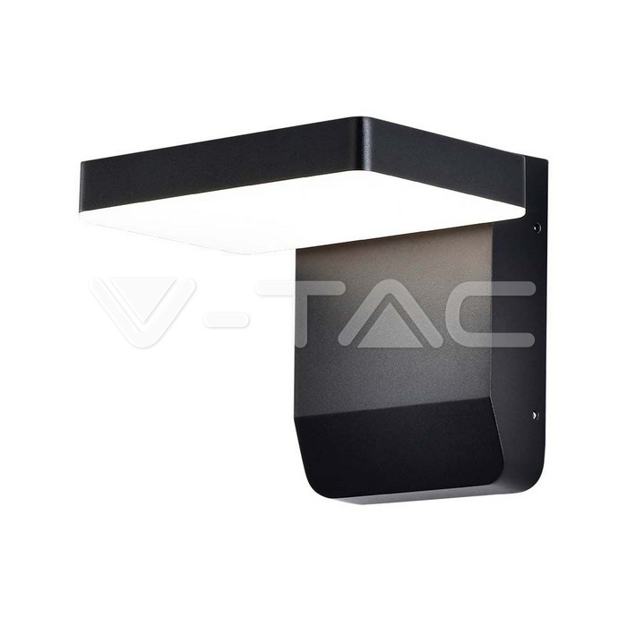 20W LED Wall Light Black Body Square 3000K IP65