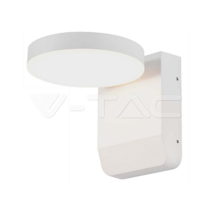 20W LED Wall Light White Body Round 3000K IP65