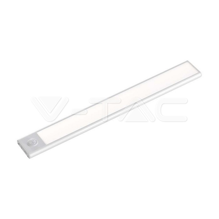 2W LED Cabinet Silver Body 3000K IP20