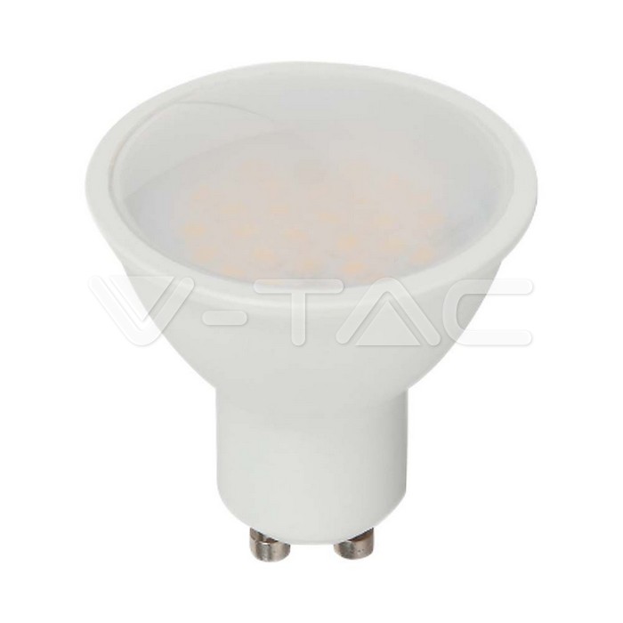 LED Spot 2.9W GU10 SMD White Plastic Milky Cover 3000K