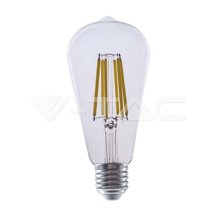 LED Bulb - 4W Filament E27 ST64 Clear Cover 3000K