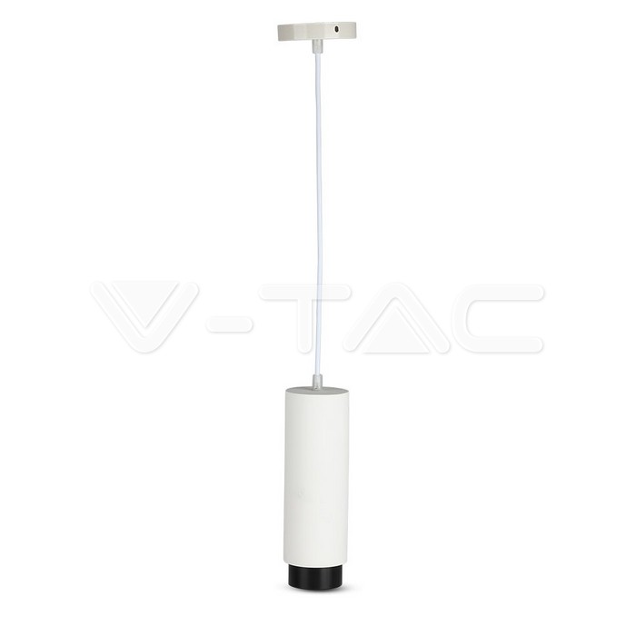 GU10 Fitting Gesso Pendant Suspended Metal Gun Black Bottom