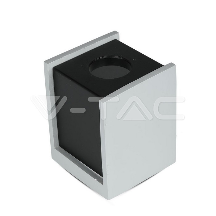 GU10 Fitting Concrete Surface Gun Black Bottom Quadrato