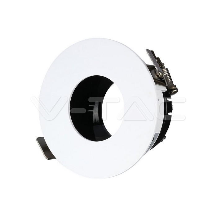 GU10 Fitting Bianco, Black Rotonda