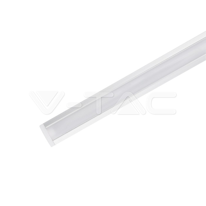 Kit di montaggio per strisce LED in alluminio con diffusore Opaco 2000 x 24,7 x 7 mm