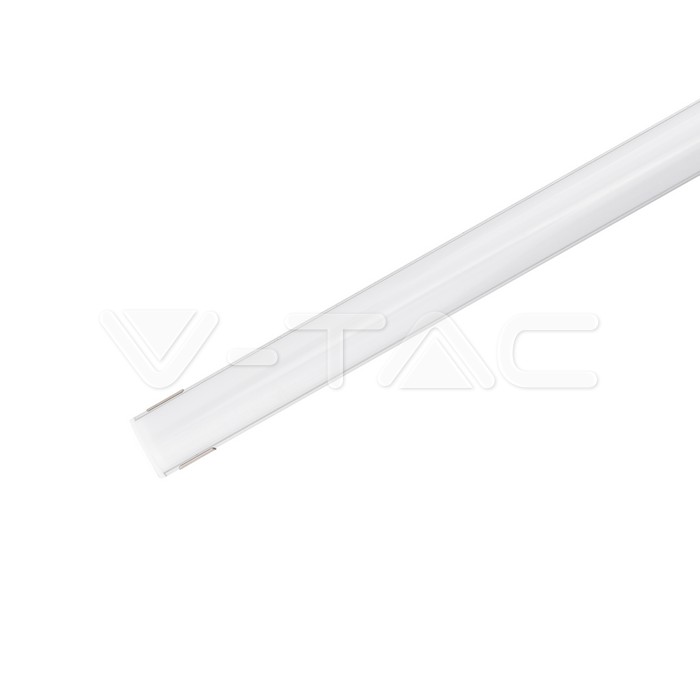 Kit di montaggio per strisce LED in alluminio con diffusore Opaco 2000 x 15,8 x 15,8 mm