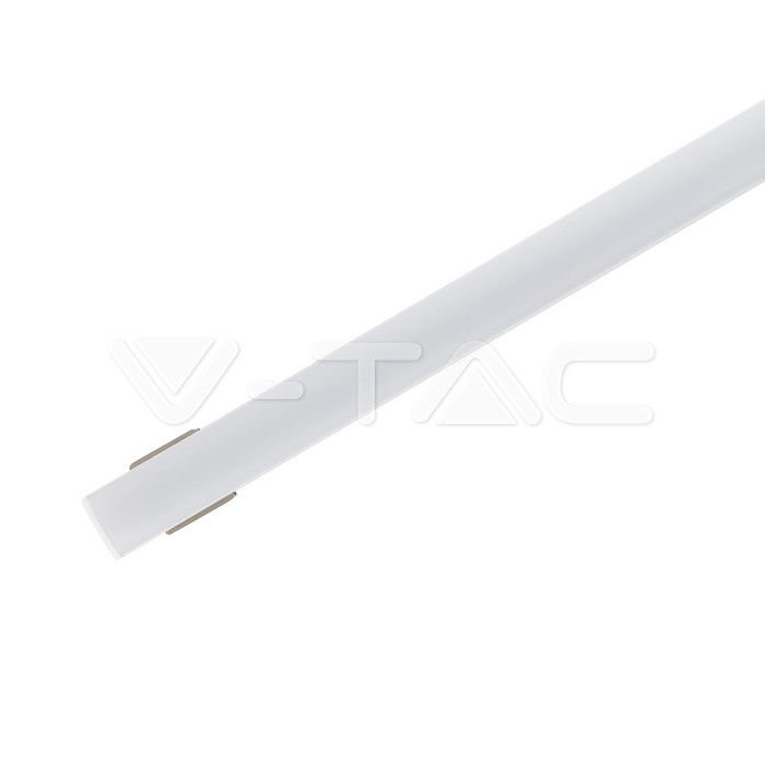 Kit di montaggio per strisce LED in alluminio con diffusore Bianco 2000 x 17,2 x 15,5 mm