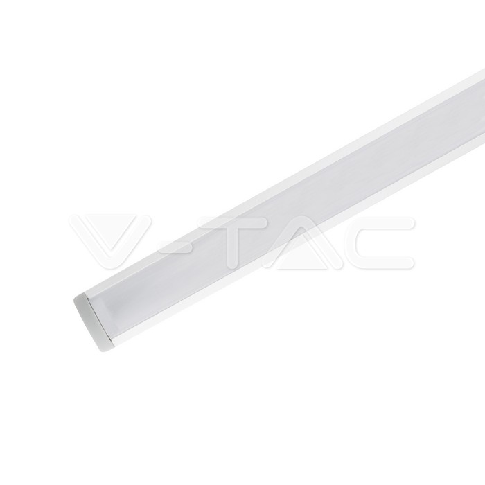 Kit di montaggio per strisce LED in alluminio con diffusore Bianco 2000 x 30 x 20 mm