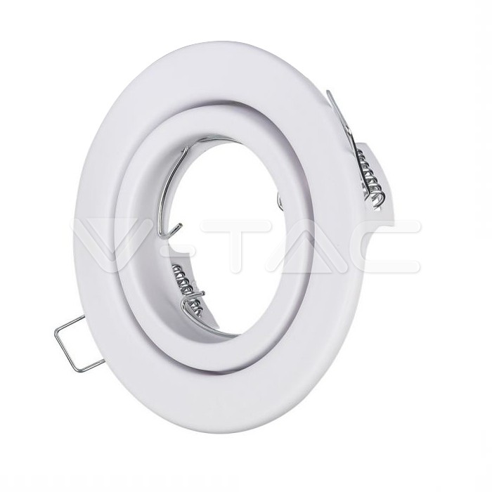 Adattatore per Faretti GU10 Rotondo Regolabile Bianco