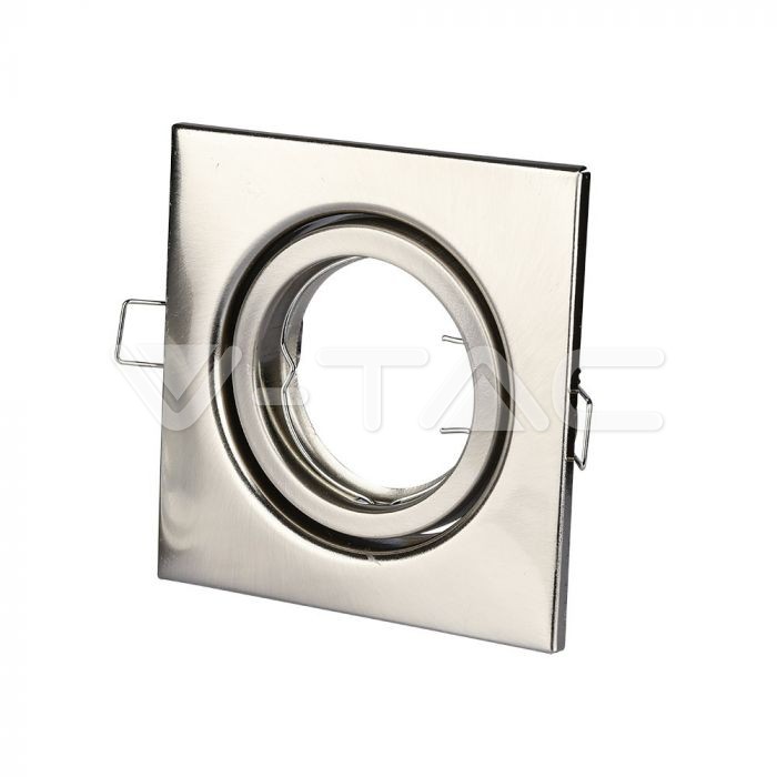 Adattatore per Faretti GU10Quadrato Regolabile Satin Nickel