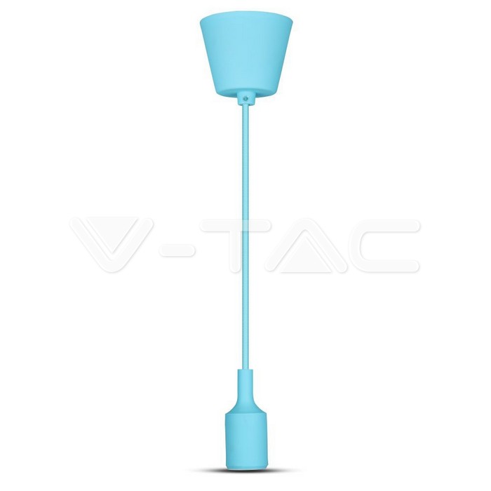 Lampadario con Portalampada Blu Chiaro