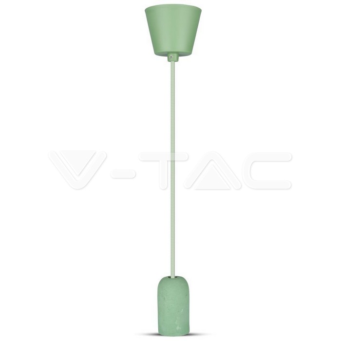 Lampadario con Portalampada Calcestruzzo Verde