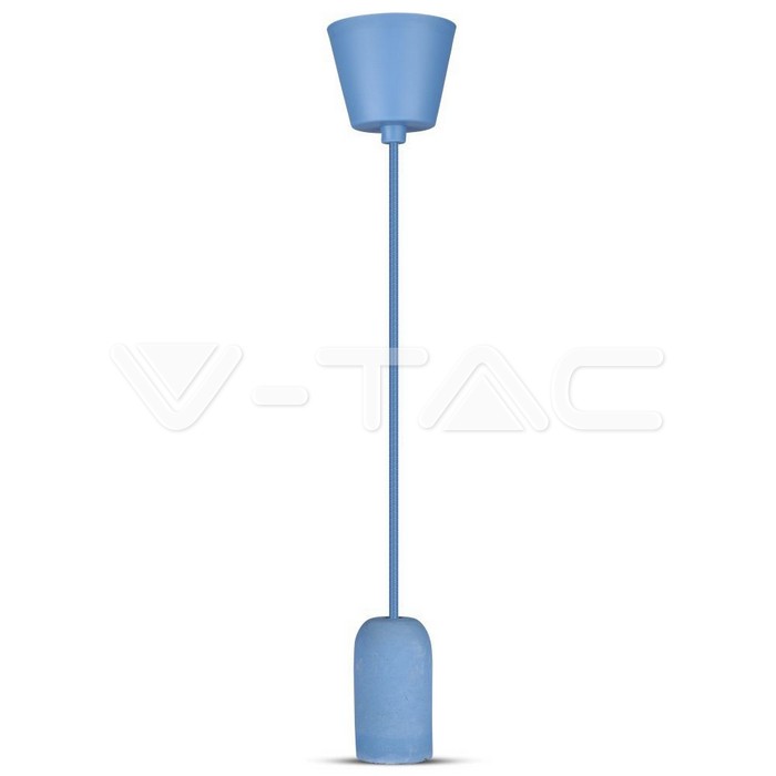 Lampadario con Portalampada Calcestruzzo Blu